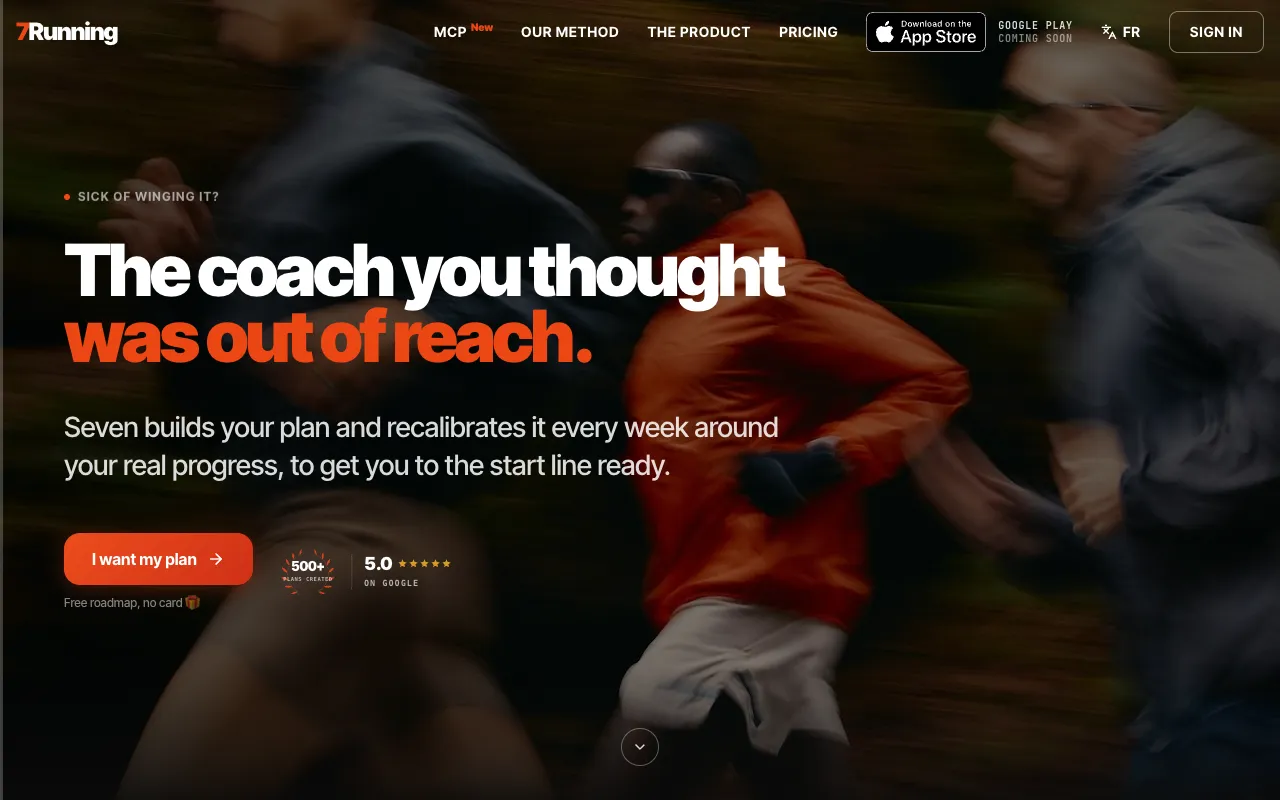 7Running homepage preview