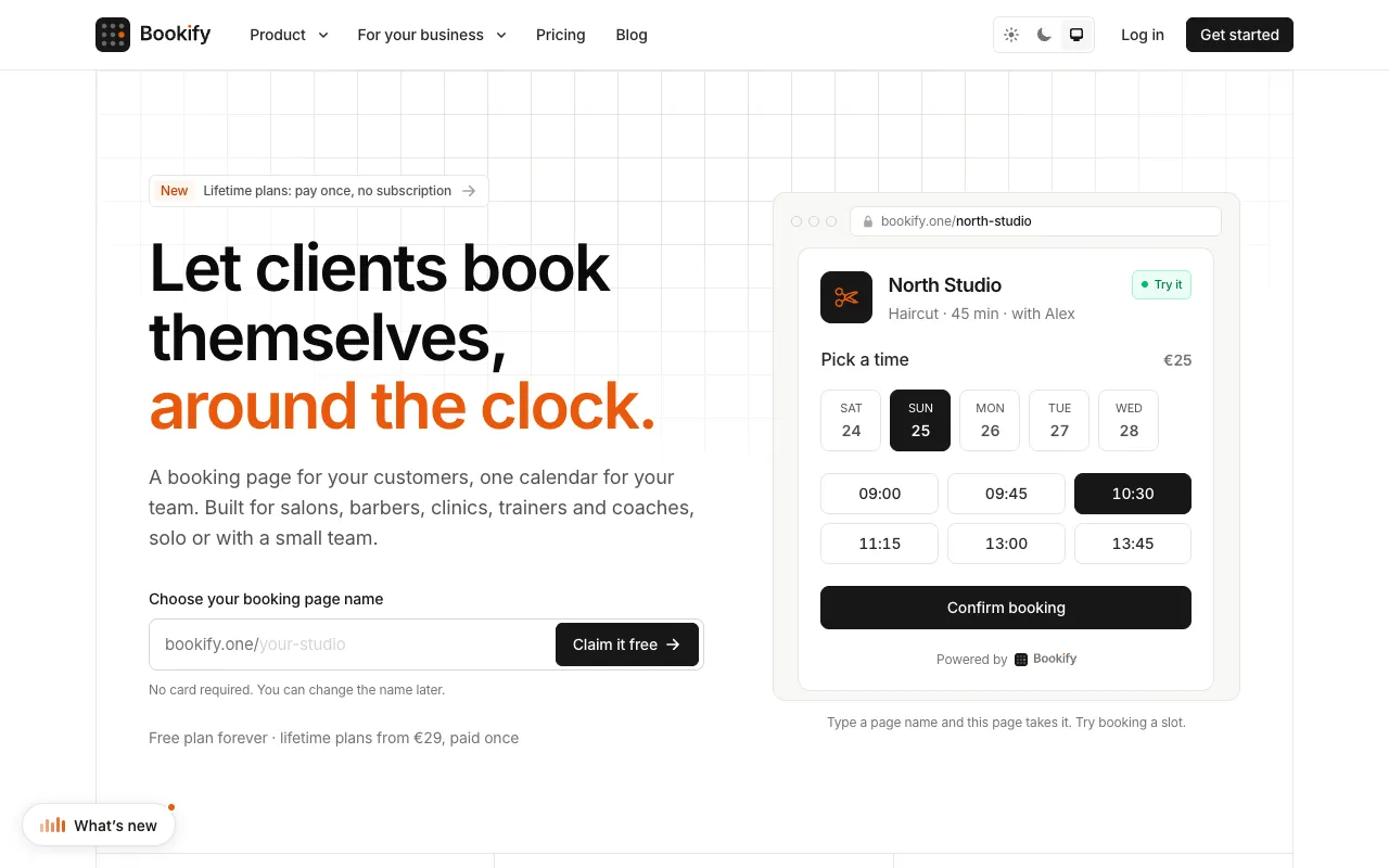 Bookify homepage preview