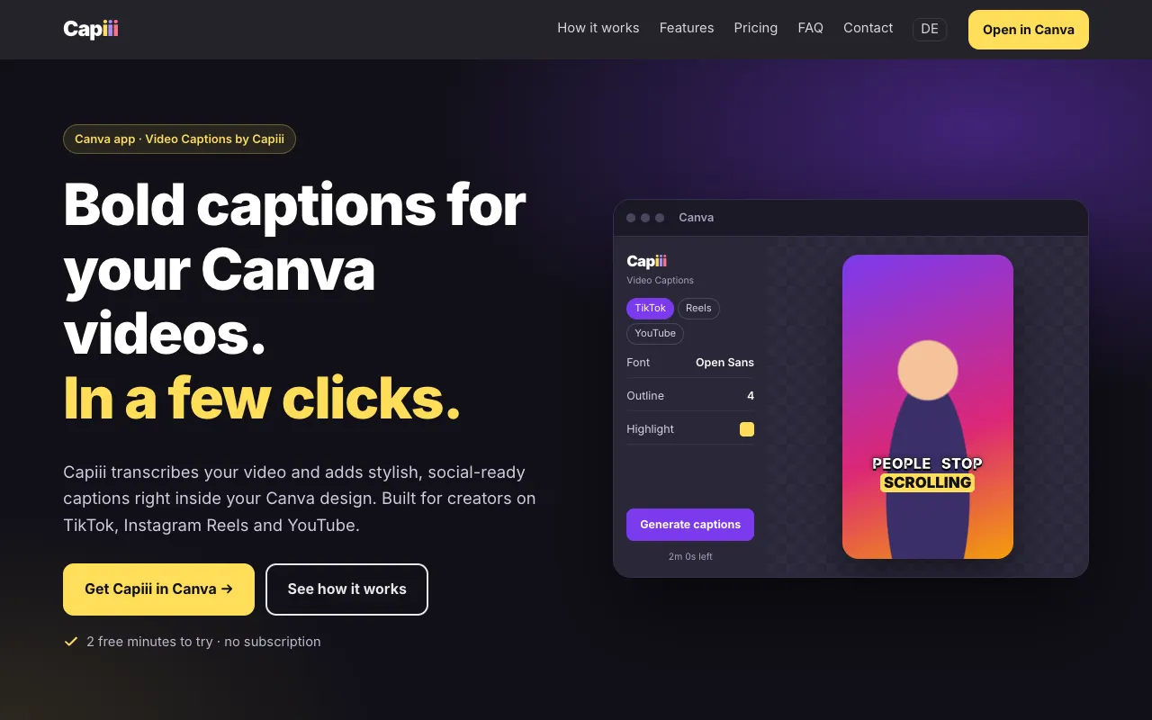 Capiii homepage preview