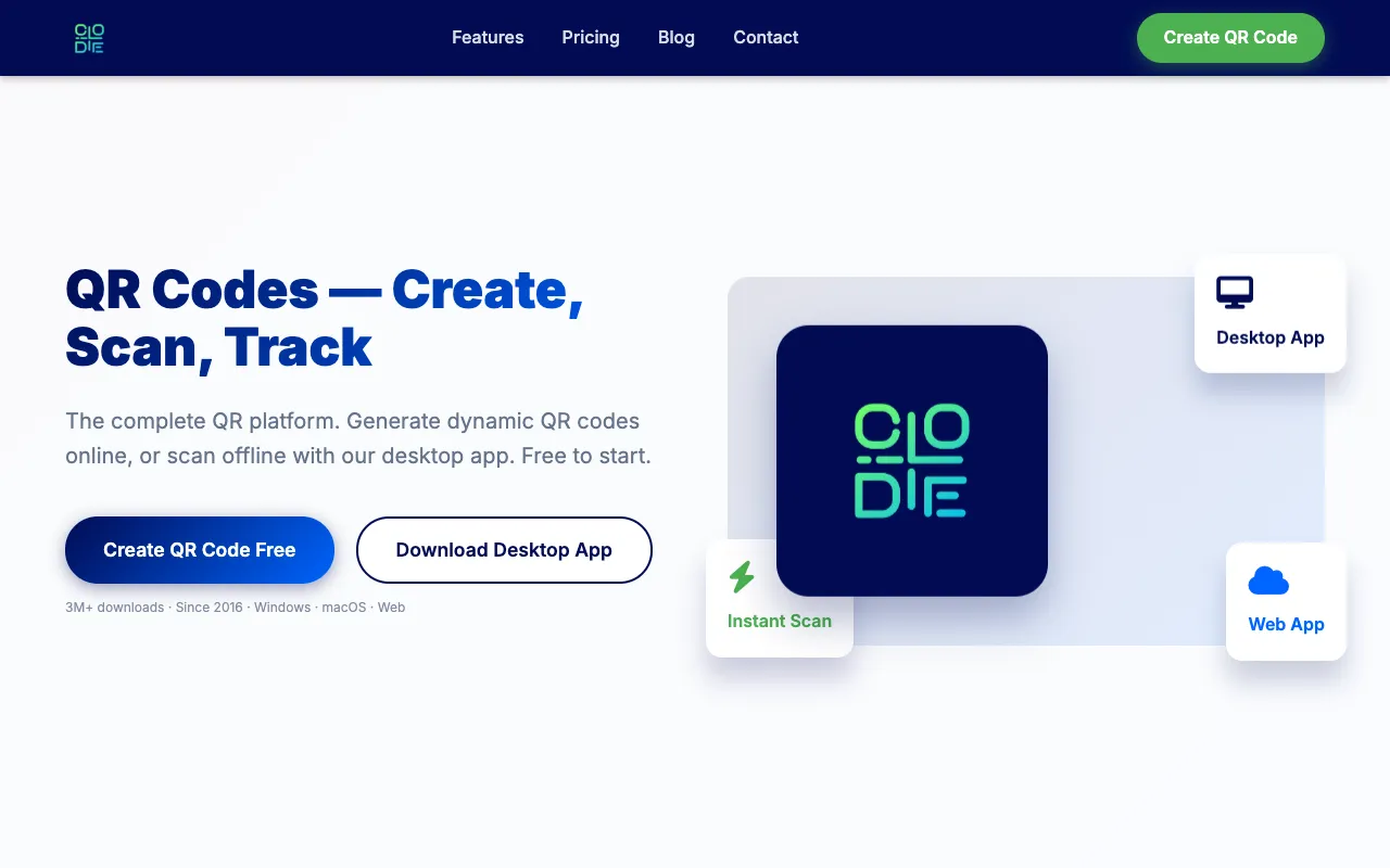 Codex QR homepage preview