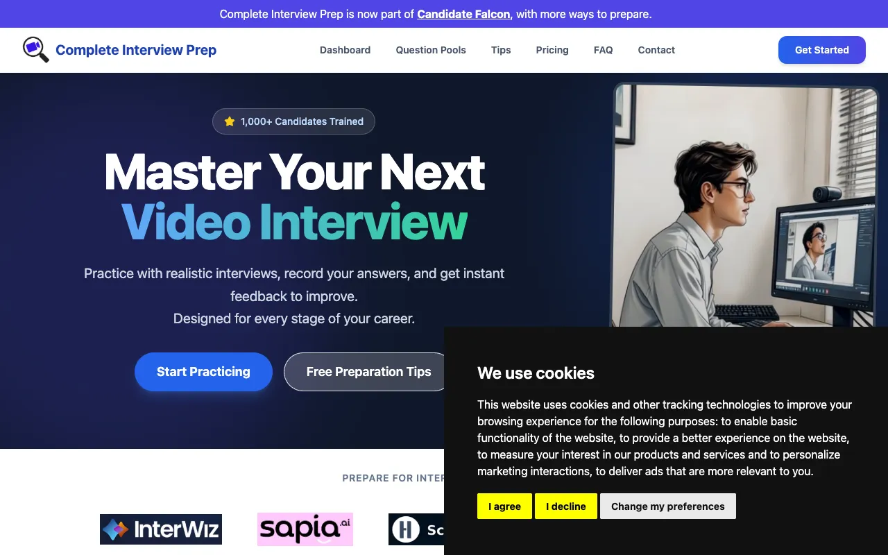 Complete Interview Prep homepage preview