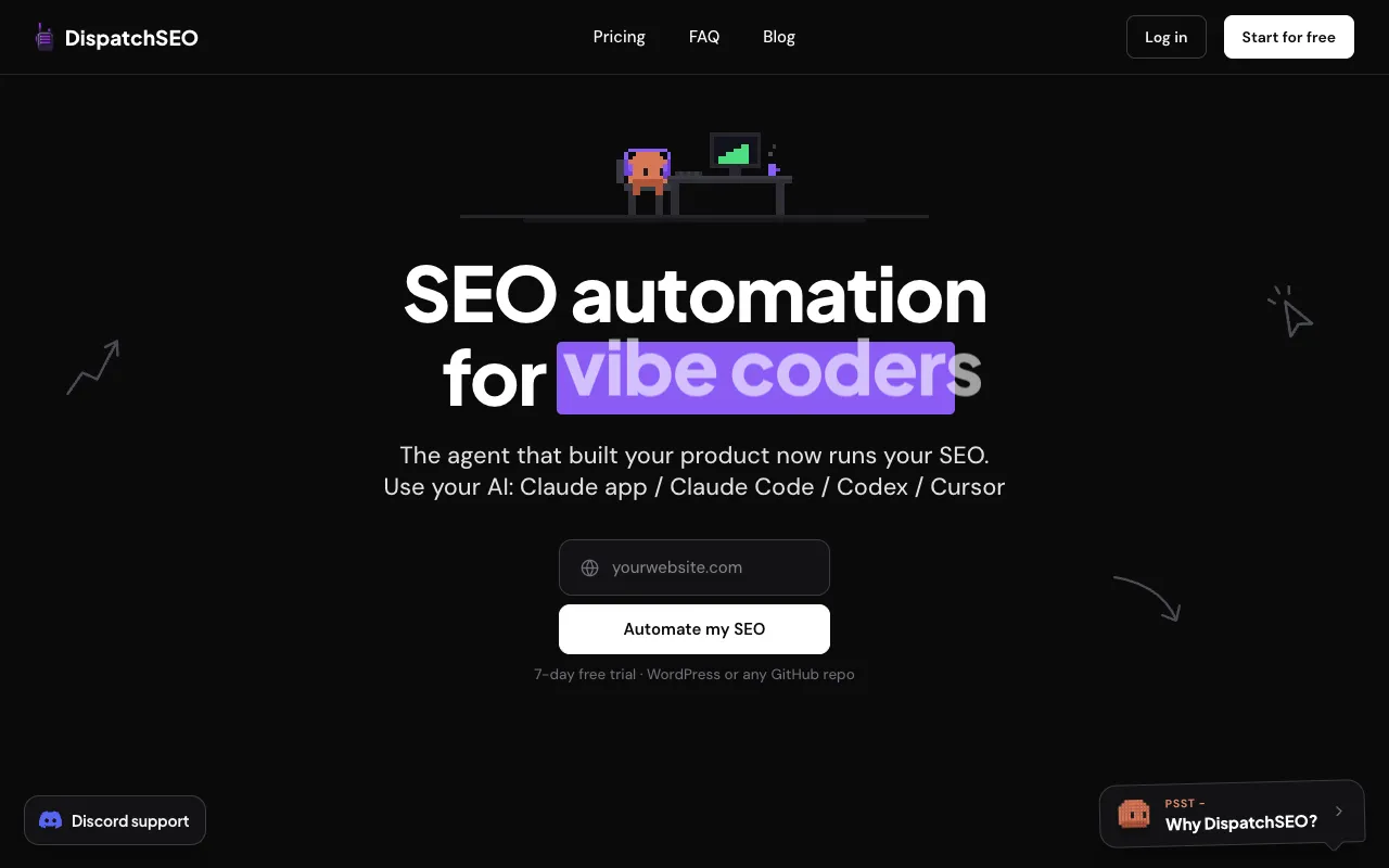 DispatchSEO 官网预览
