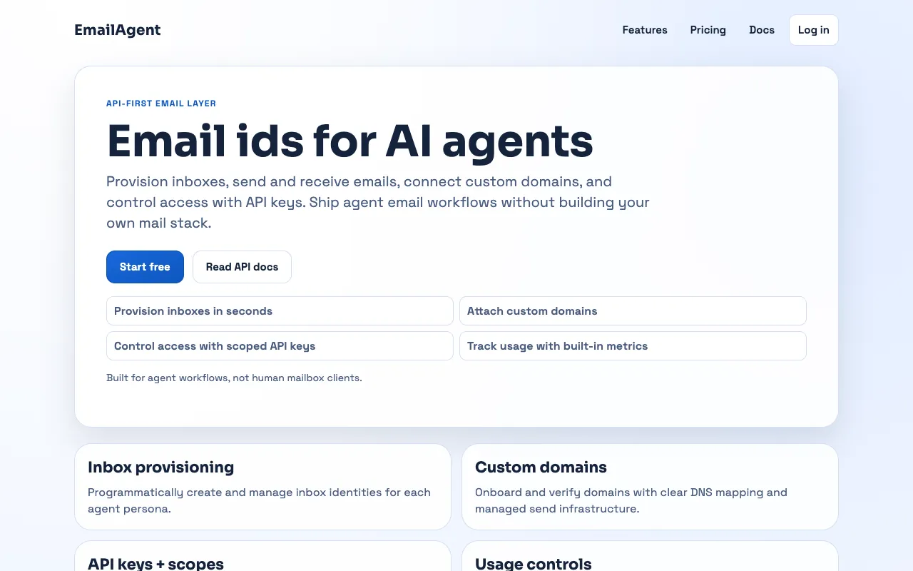 EmailAgent 官网预览