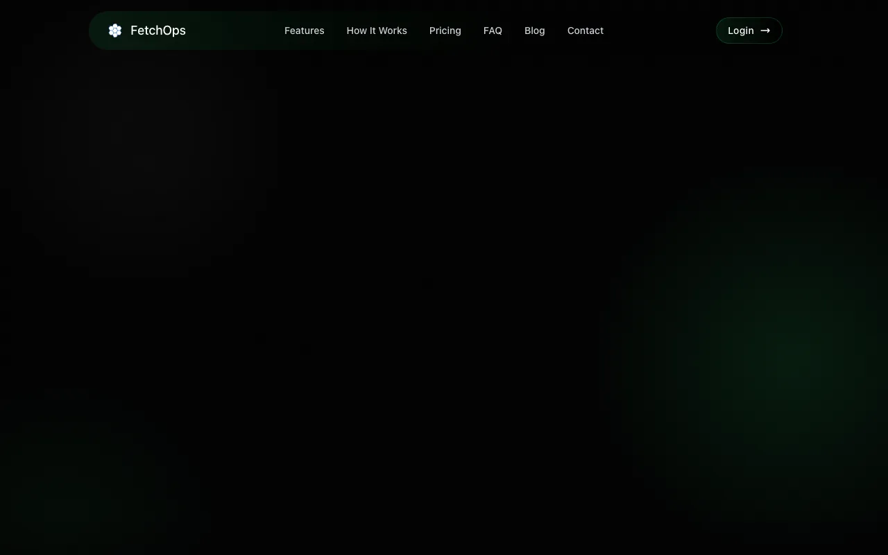 FetchOps homepage preview