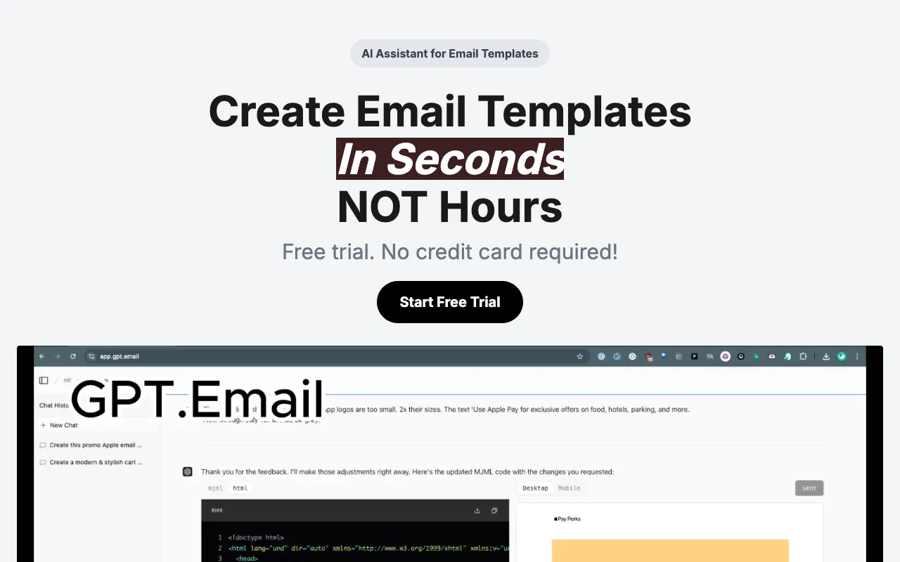 GPT.Email 官网预览
