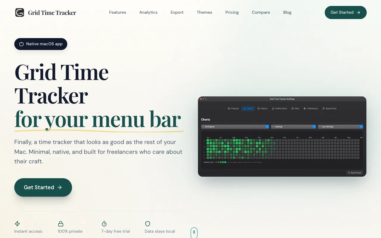 Grid Time Tracker 官网预览
