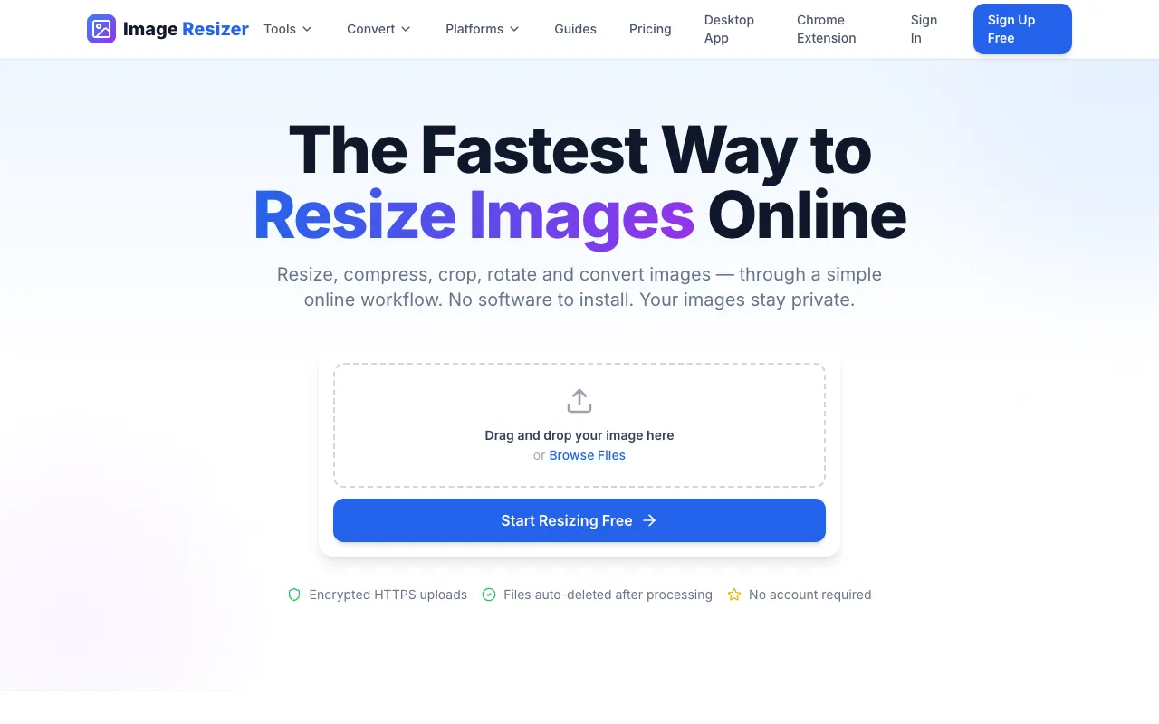 Image Resizer 官网预览