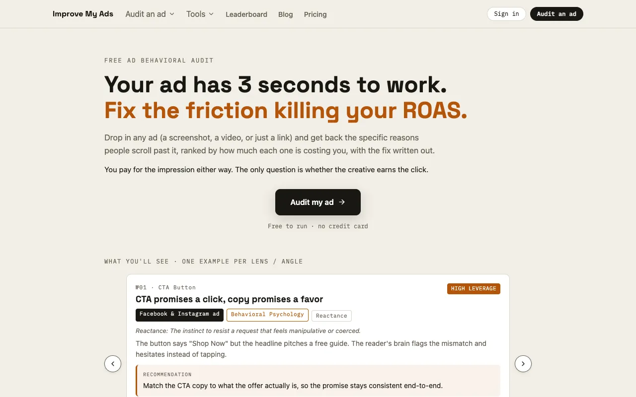 Improve My Ads 官网预览