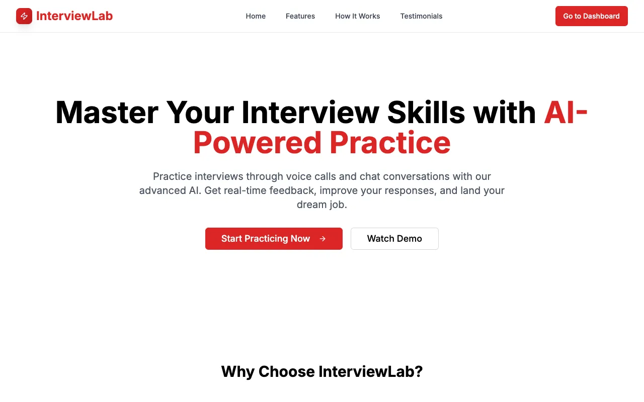 InterviewLab 官网预览