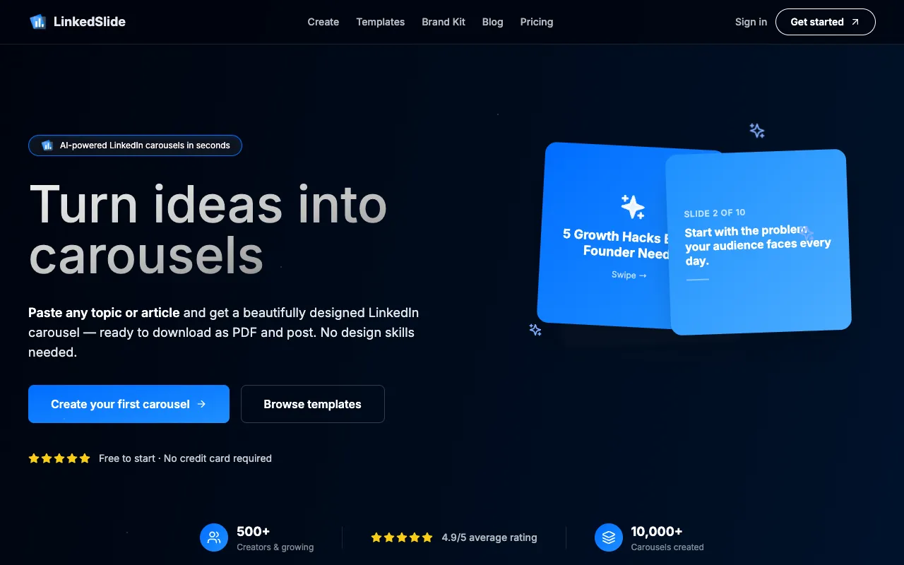 LinkedSlide 官网预览