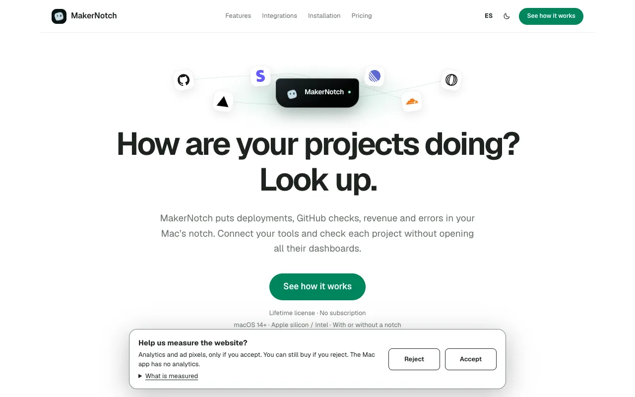 MakerNotch 官网预览
