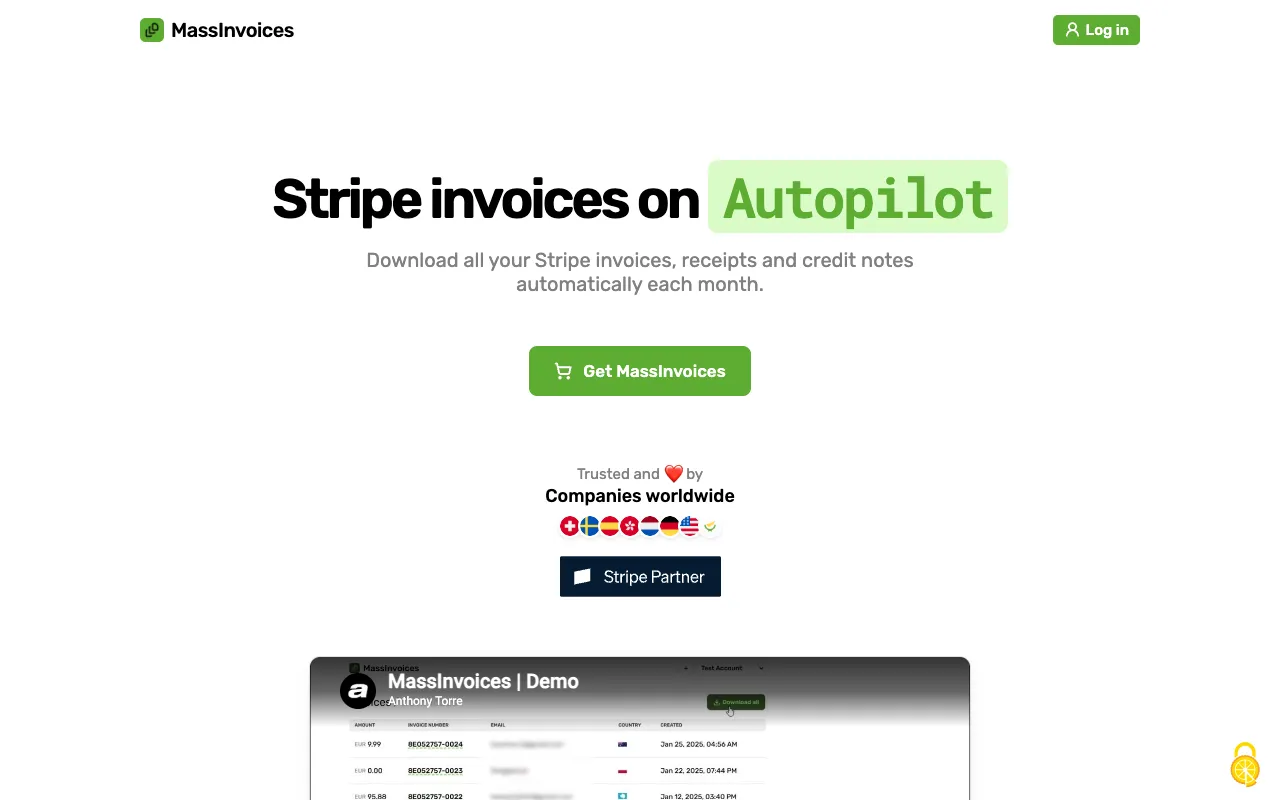 MassInvoices 官网预览
