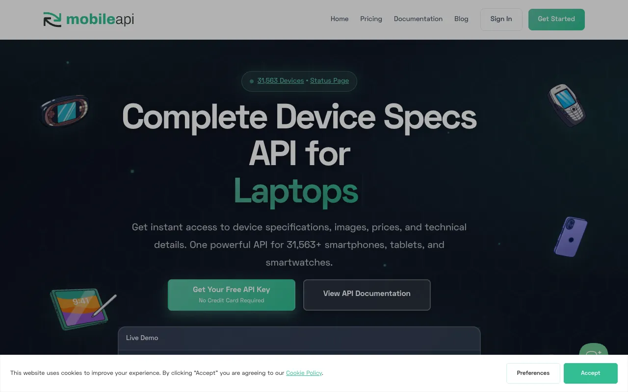 MobileAPI.dev 官网预览