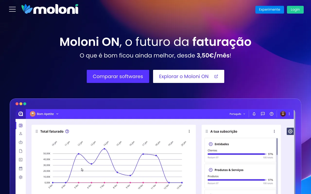 Moloni 官网预览