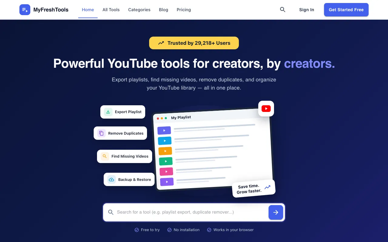MyFreshTools 官网预览