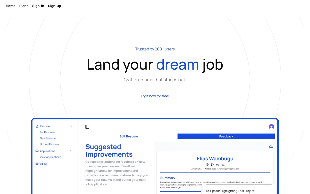 myresume.guru 官网预览