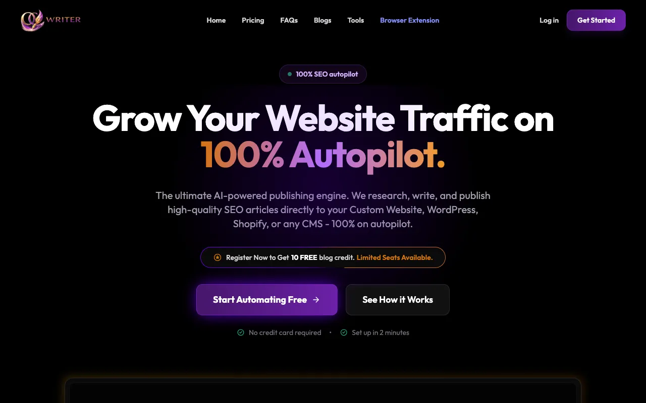 OGwriter.com homepage preview