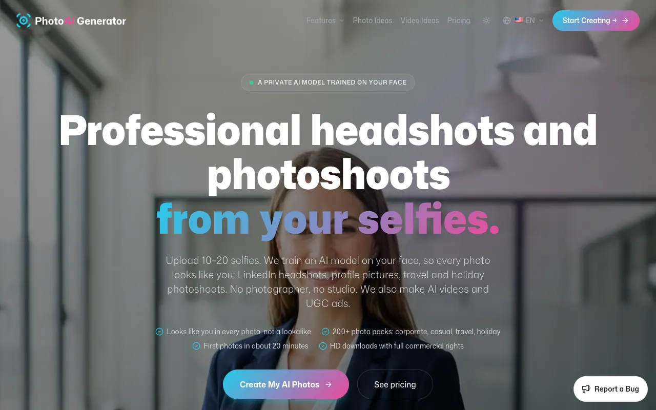 PhotoAI Generator 官网预览