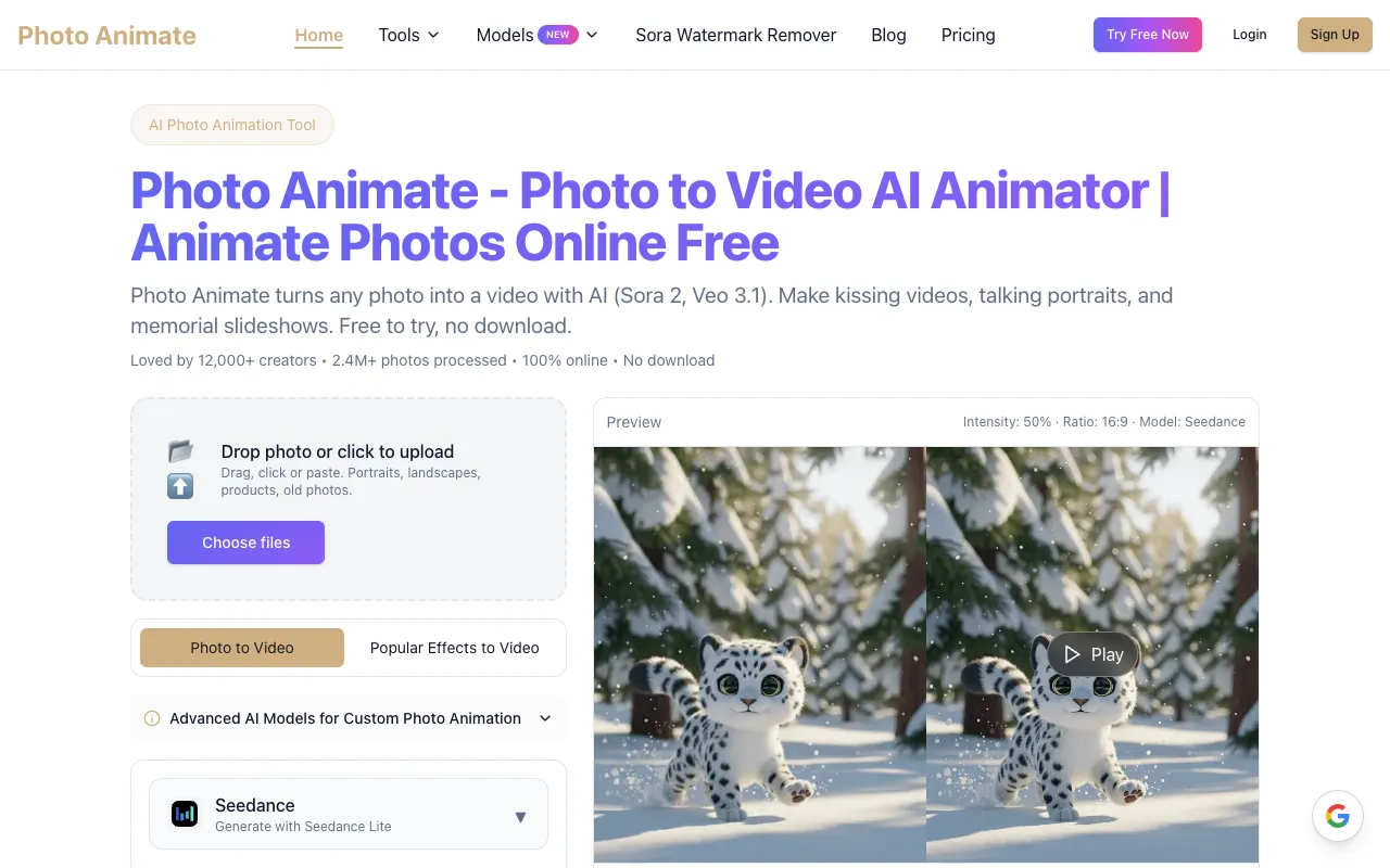 Photo Animate 官网预览