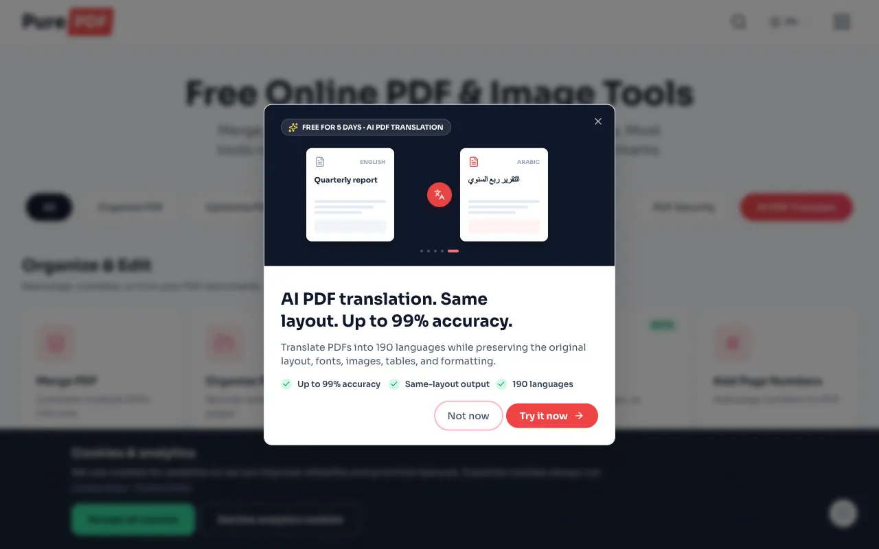 PurePDF 官网预览