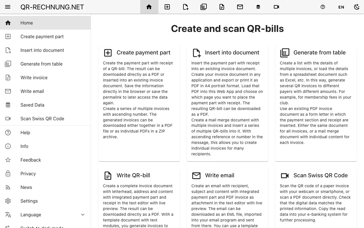 QR-Rechnung.net 官网预览