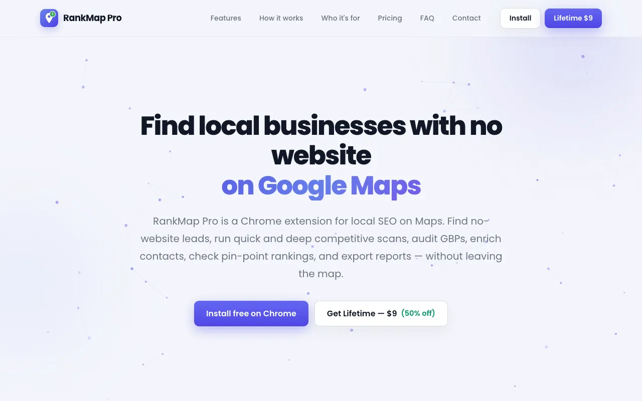 RankMap Pro 官网预览
