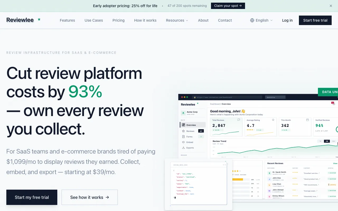 Reviewlee 官网预览
