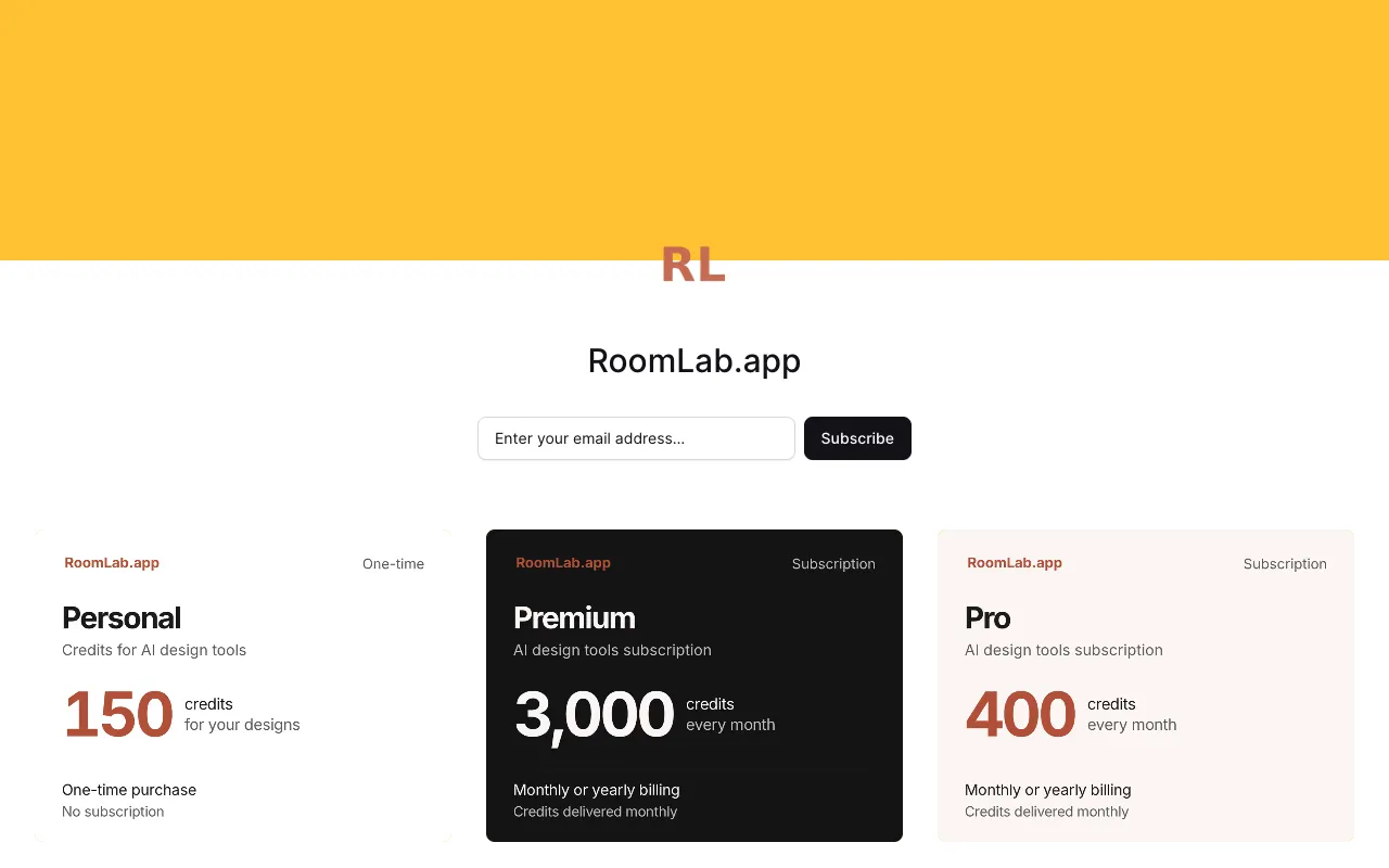 RoomLab.app 官网预览