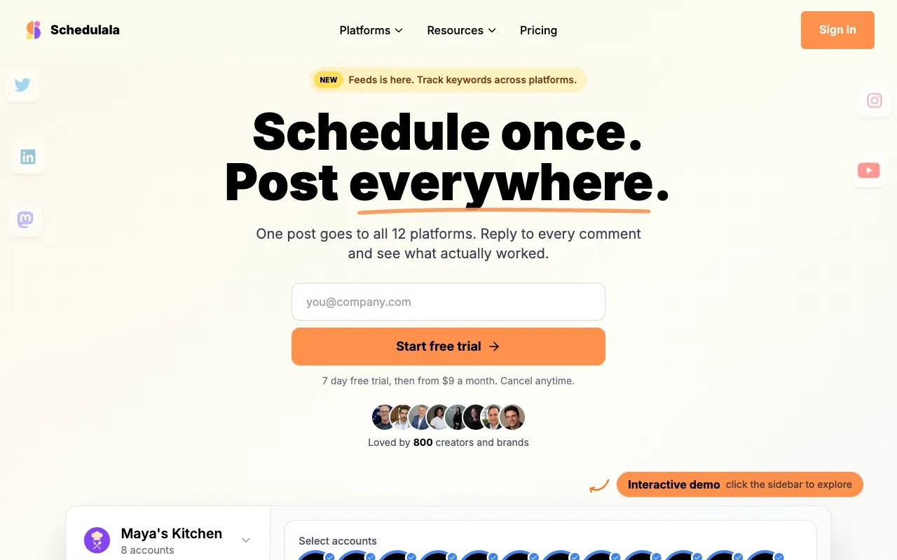 Schedulala 官网预览