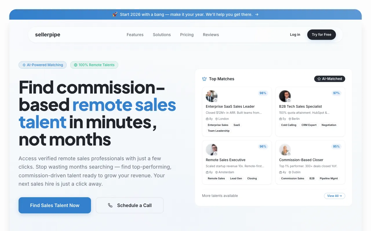 Preview of the sellerpipe website