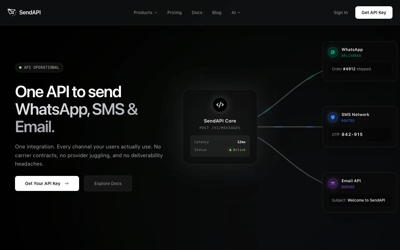 SendAPI 官网预览