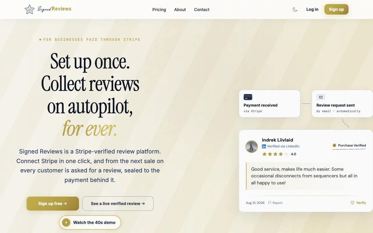 Signed Reviews 官网预览