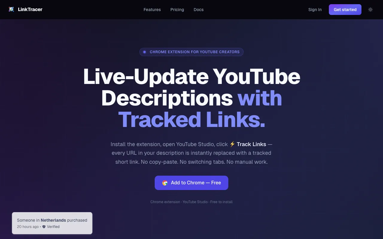 LinkTracer 官网预览