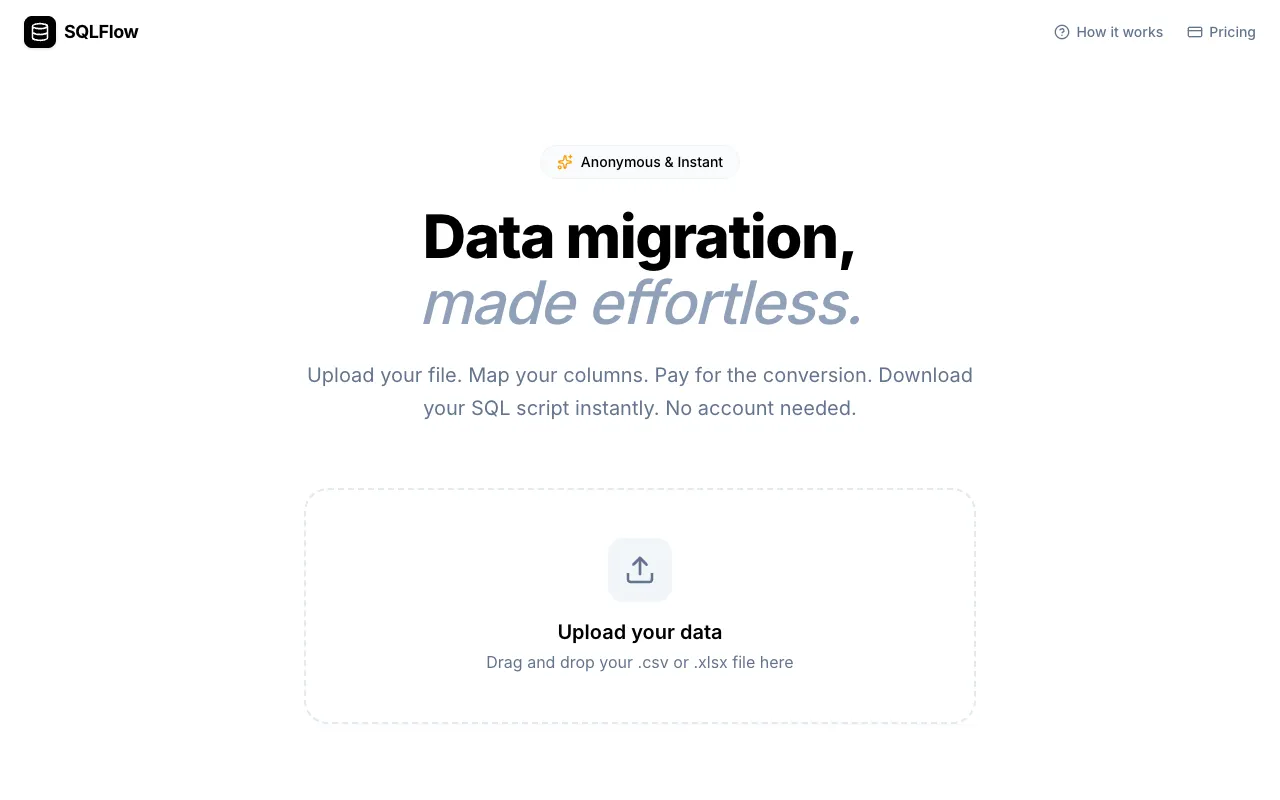 Preview of the SQLFlow website