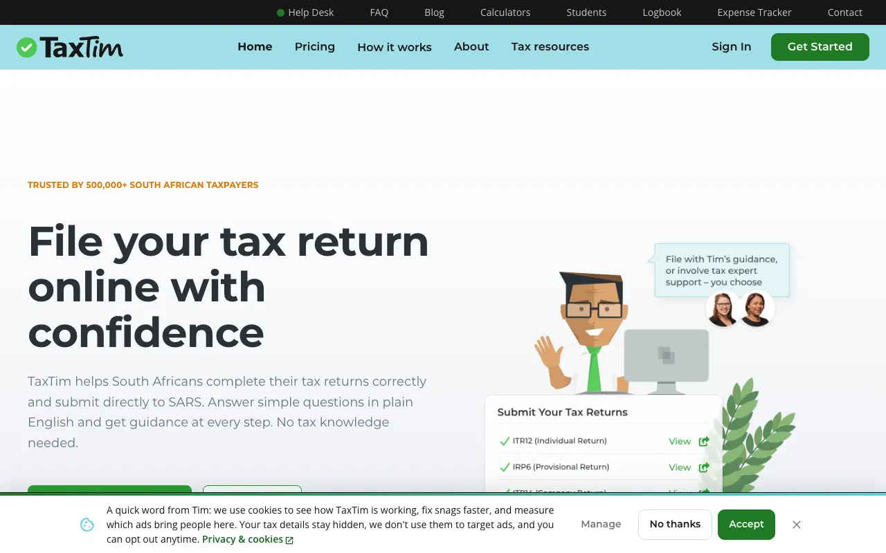 TaxTim 官网预览