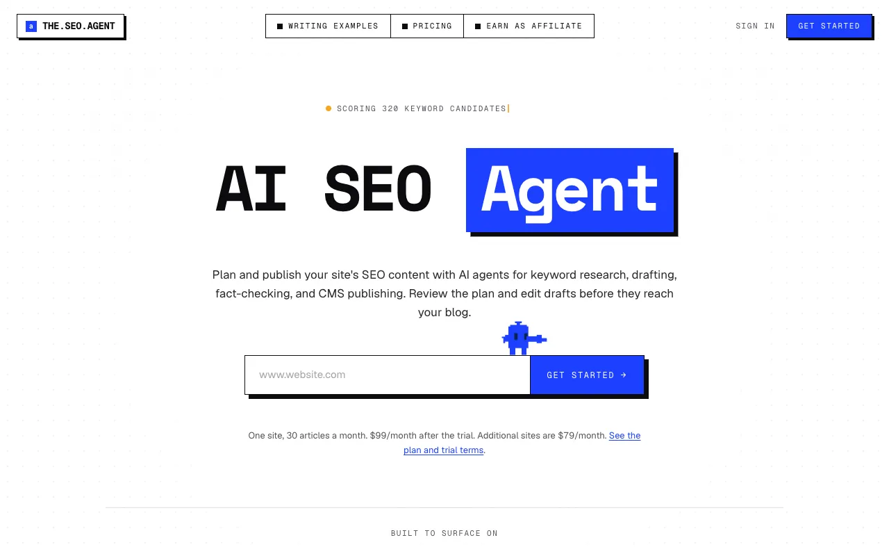 The SEO Agent 官网预览