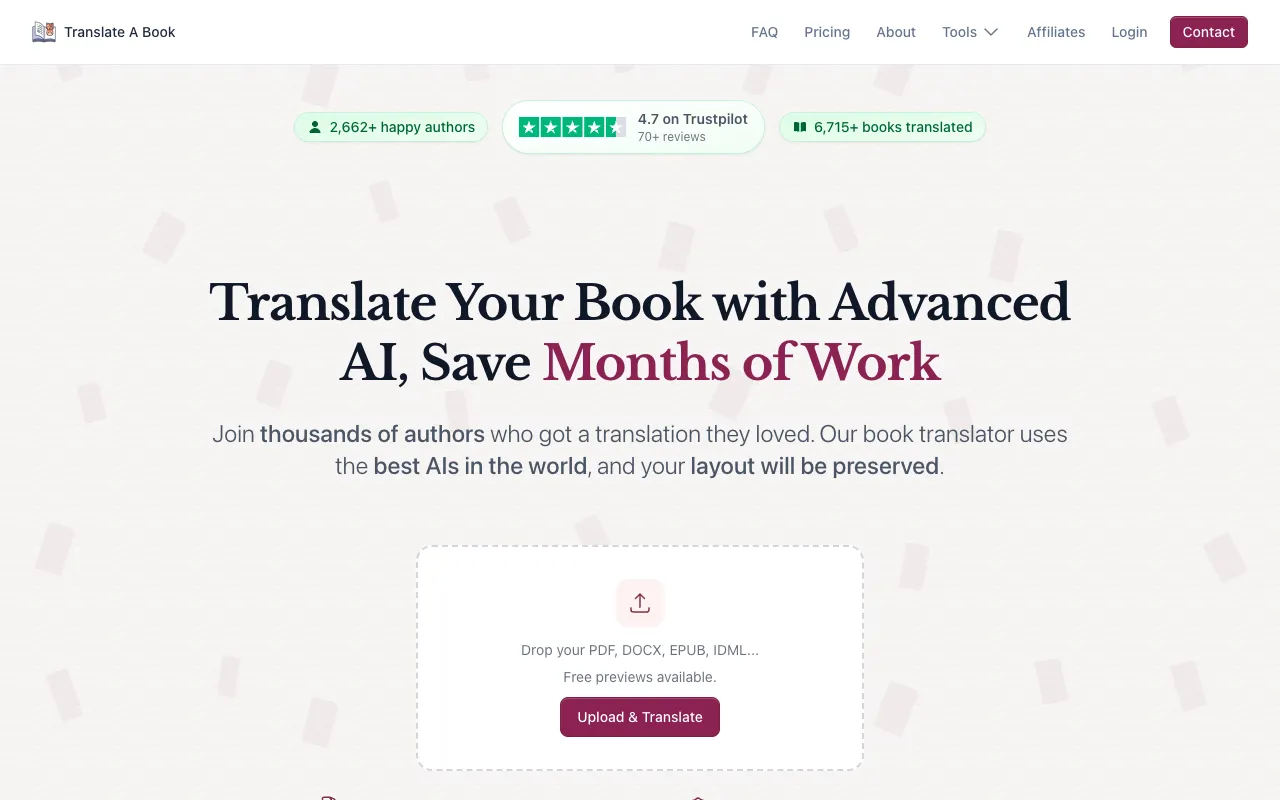 Translate A Book 官网预览