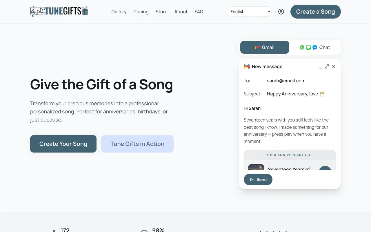TuneGifts 官网预览