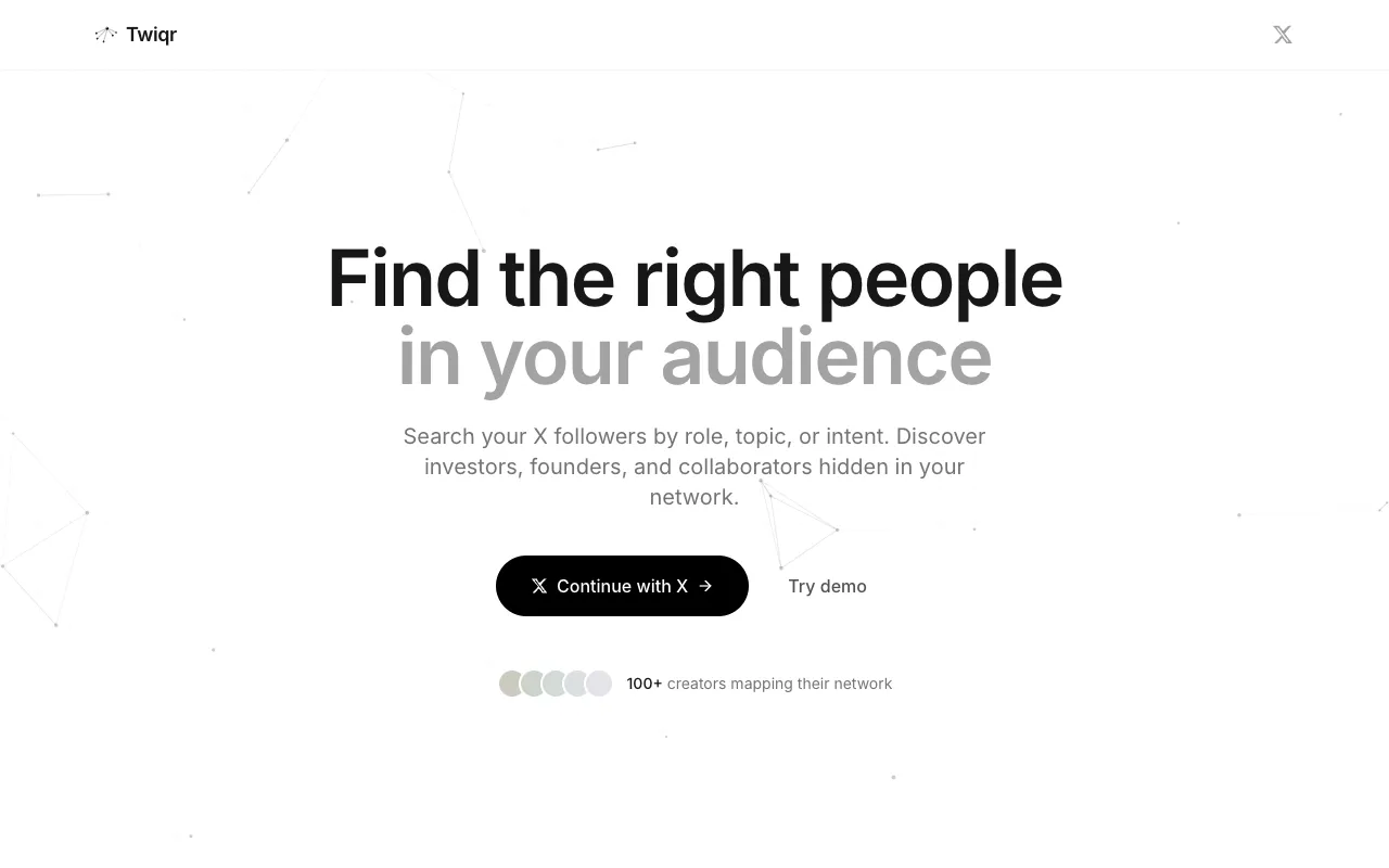 Preview of the Twiqr website