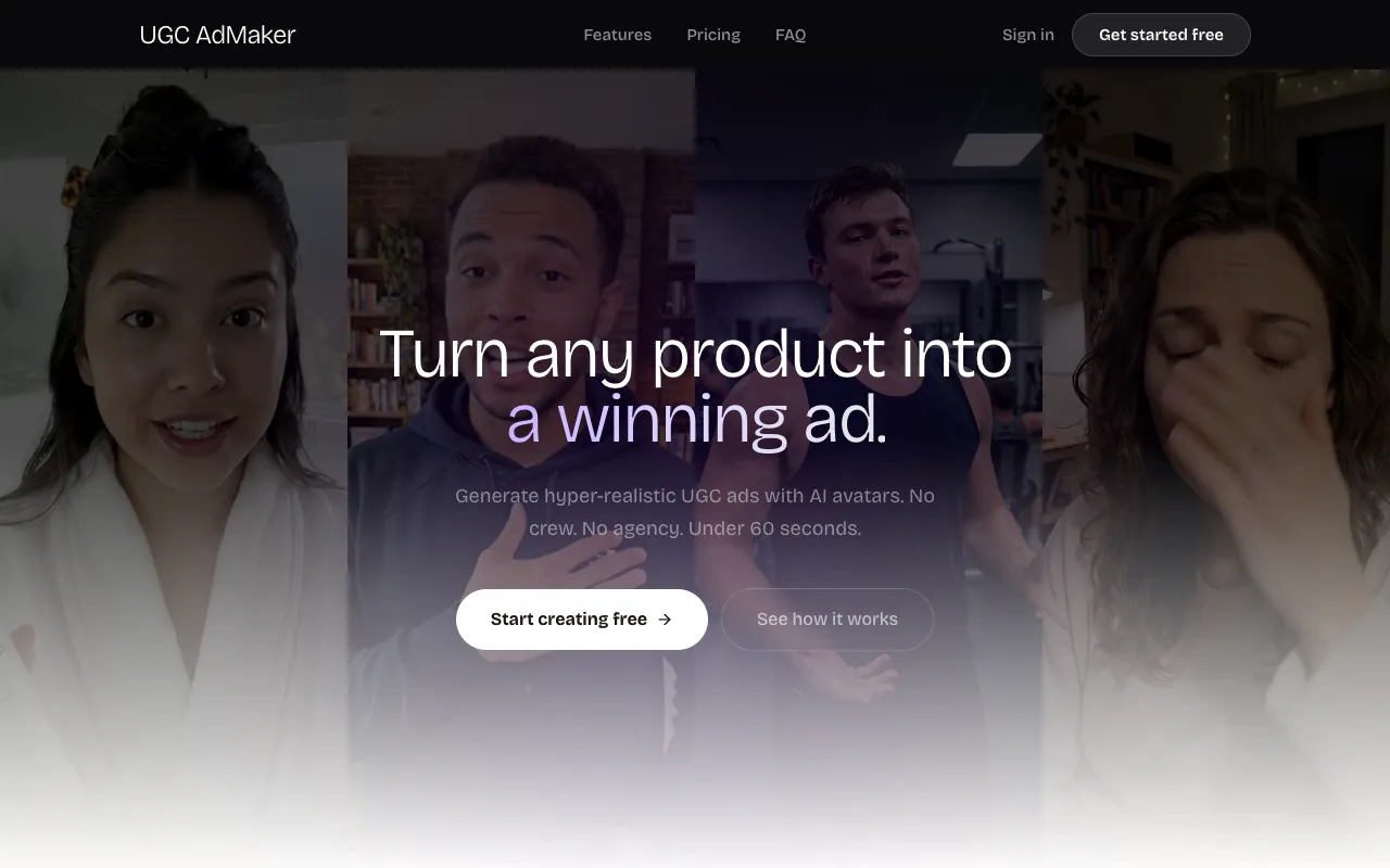 UGC AdMaker 官网预览