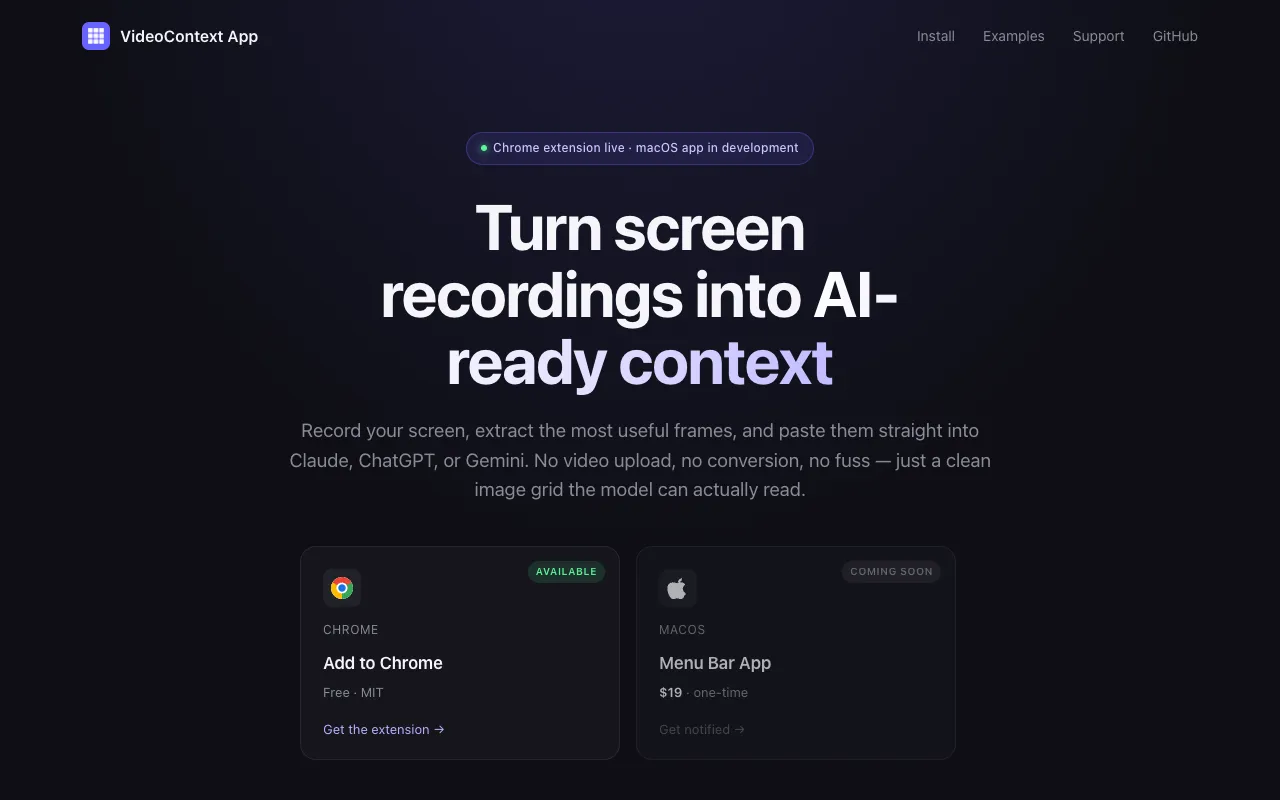 Preview of the VideoContext App website