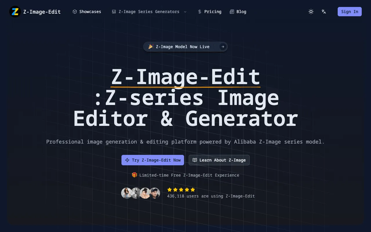 Z-Image-Edit 官网预览